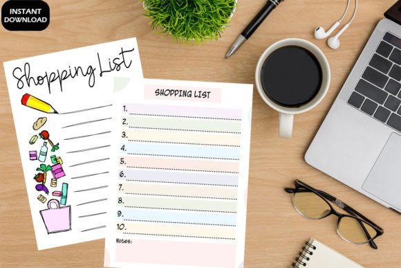 Download Digital Download Shopping List Printable - Digital Collection