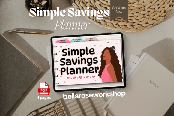 Download Simple Savings Planner, Digital Planner - Digital Collection