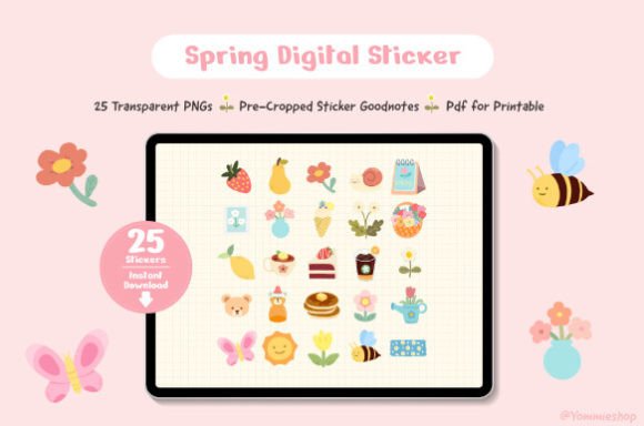 Download Spring Digital Sticker Pack - Digital Collection