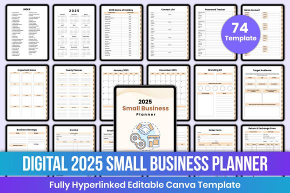Download Digital 2025 Small Business Planner Kdp - Digital Collection