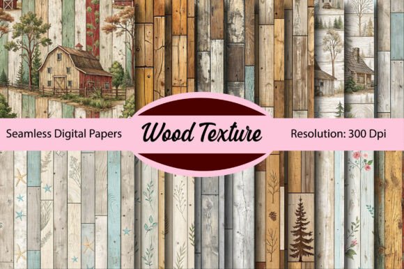 Download Wood Texture Seamless Digital Paper - Digital Collection