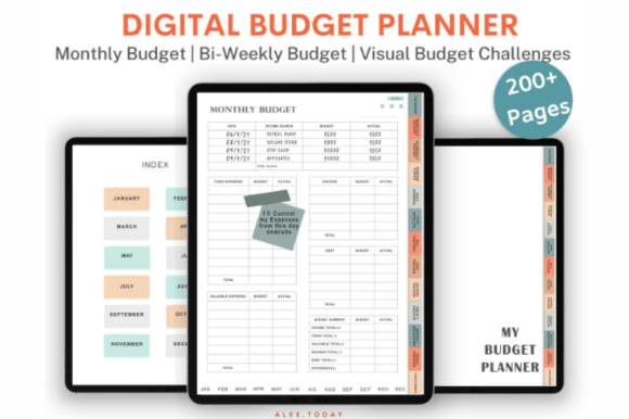Download Digital Budget Planner,Financial Planner - Digital Collection