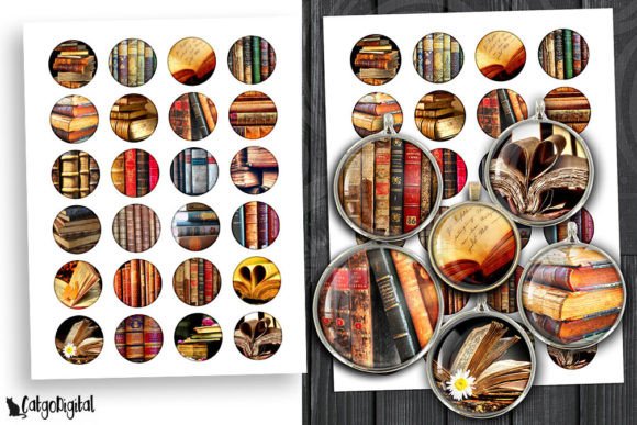 Download Antique Books Digital Collage Sheets - Digital Collection
