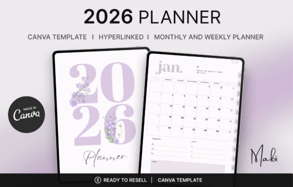 Download 2026 Digital Planner Canva Template - Digital Collection