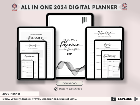 Download 2024 Digital Planner, Portrait Planners - Digital Collection
