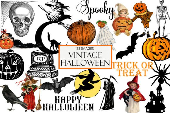 Download Vintage Halloween Clipart - Premium Resources