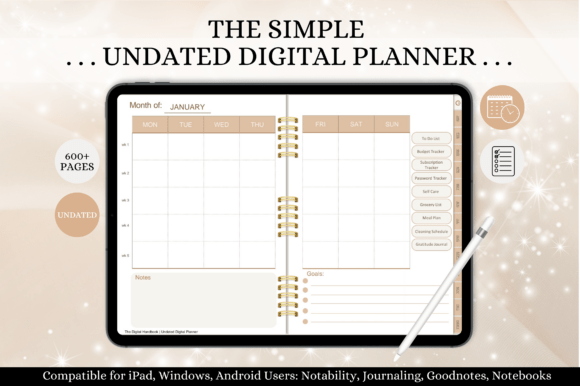 Download Daily Life Digital Planner ( 620 Pages ) - Digital Collection