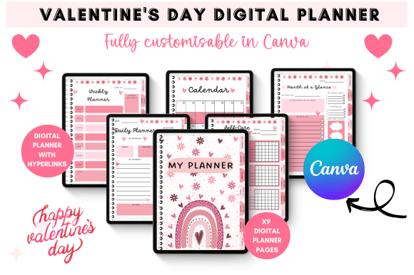 Download Digital Planner Valentine's Day Edition - Digital Collection
