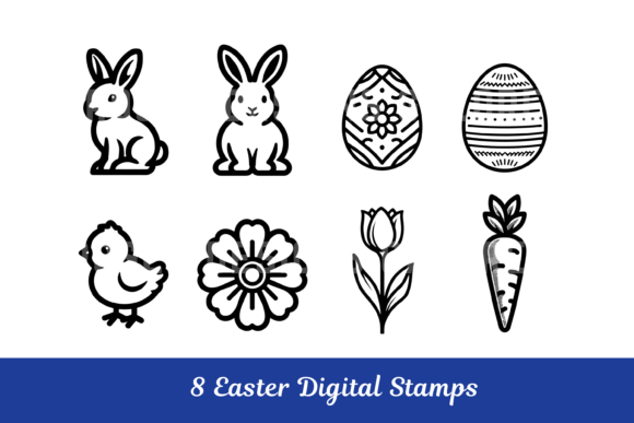 Download Easter Digital Stamps PNG Clipart - Digital Collection