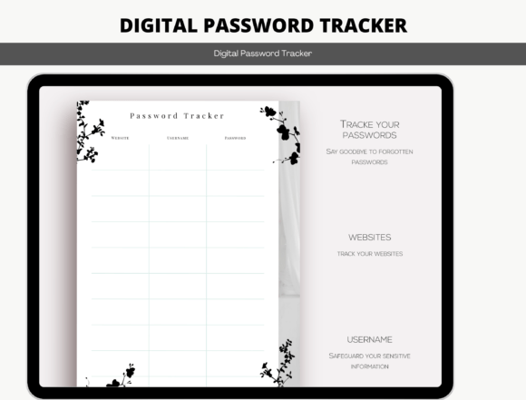 Download Digital Password Tracker - Digital Collection